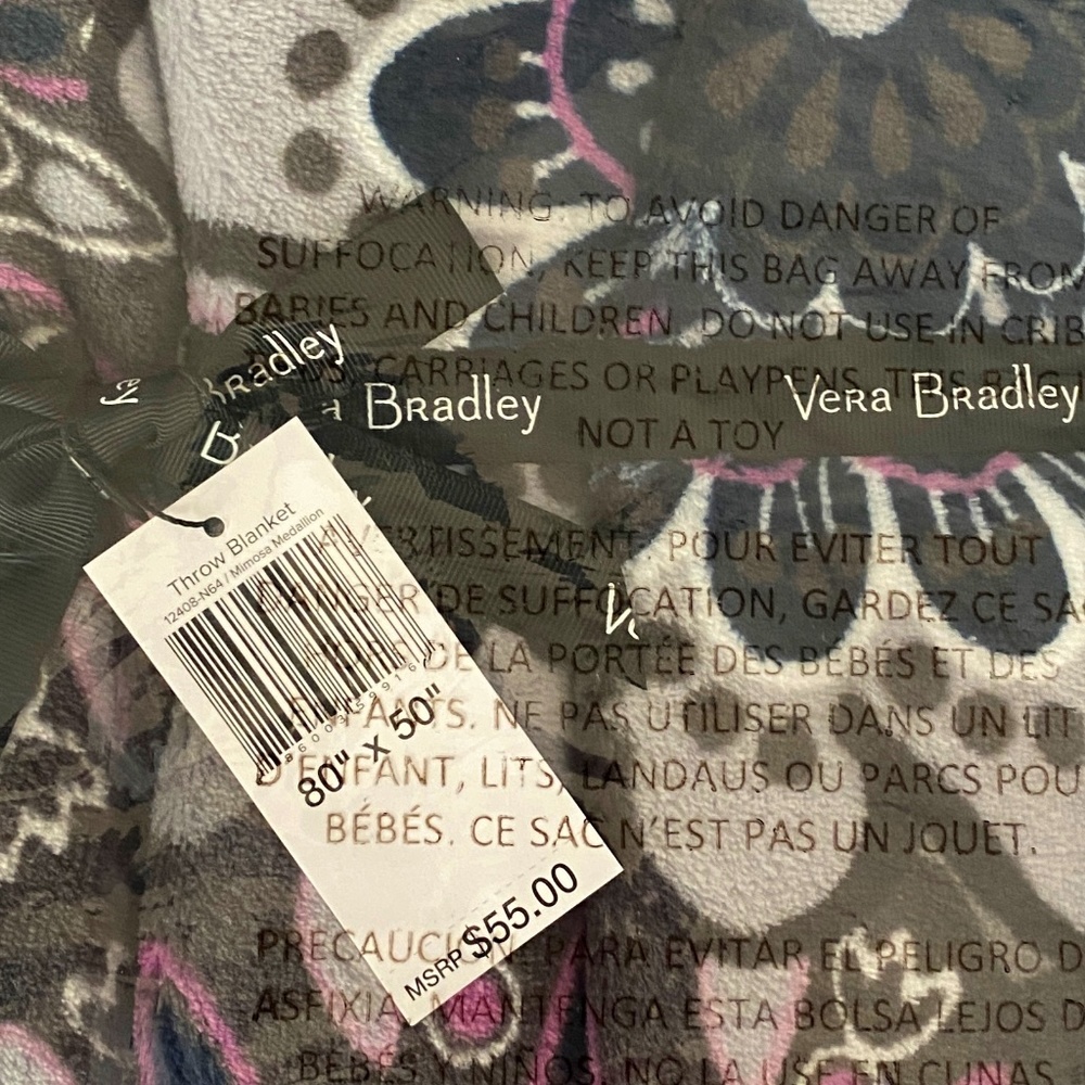 Vera Bradley Mimosa Medallion throw/blanket